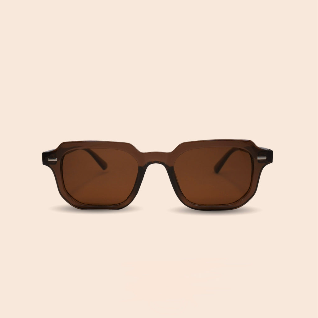 LAMBROSSA Amber Frame Sonnenbrille Bernstein