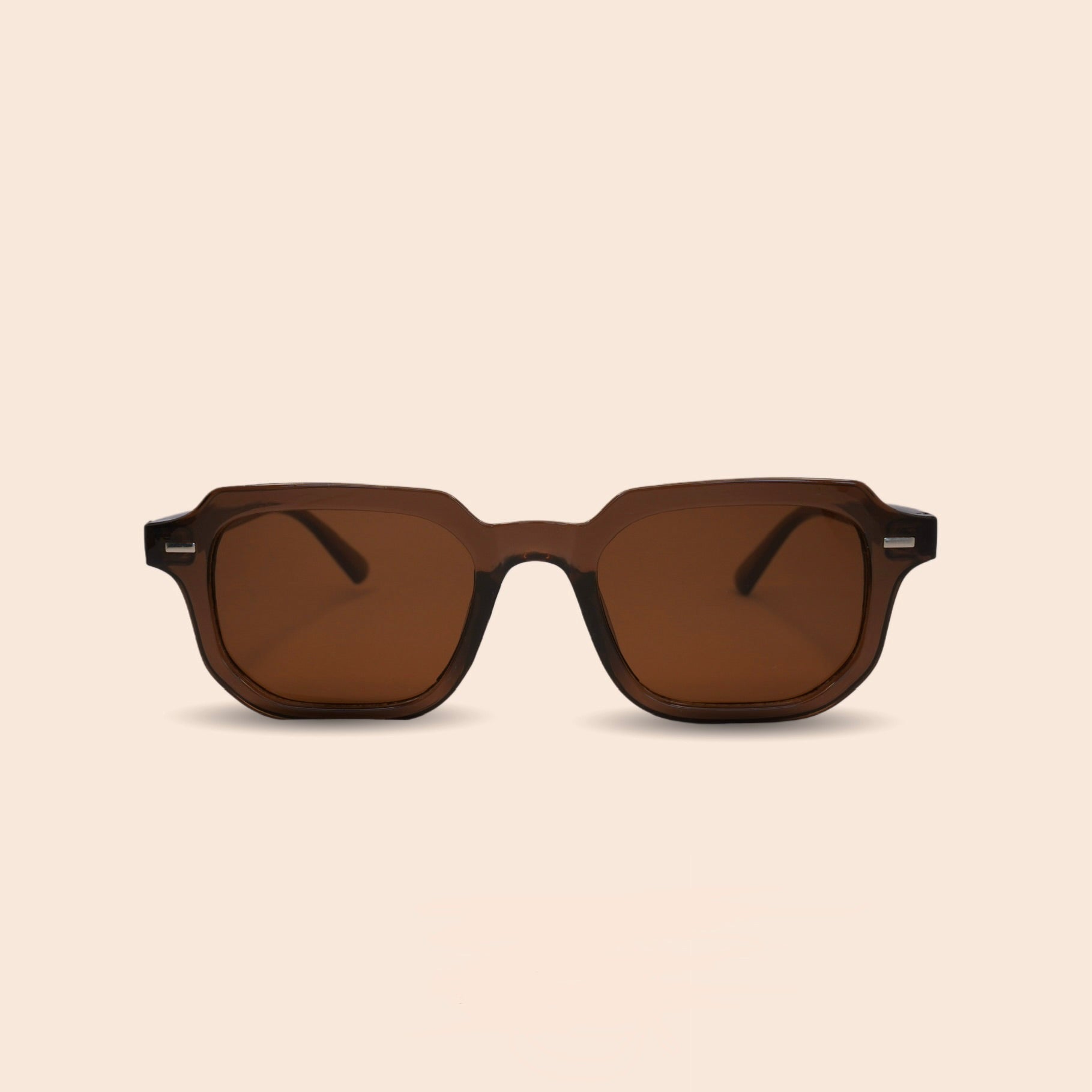 LAMBROSSA Amber Frame Sonnenbrille Bernstein