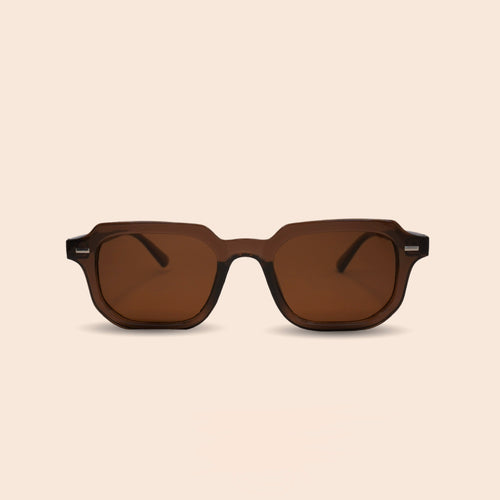 LAMBROSSA Amber Frame Sonnenbrille Bernstein